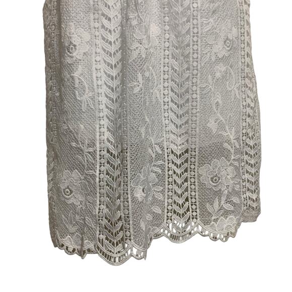 ASTR The Label White Lace Up Mini Dress Womens Size S - Picture 3 of 9